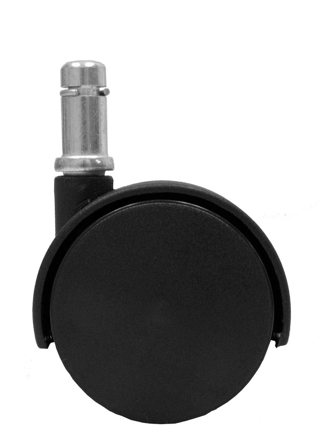2" Replacement Office Chair or Stool Caster Wheels - with Brake (Set of 5) - S2421-5