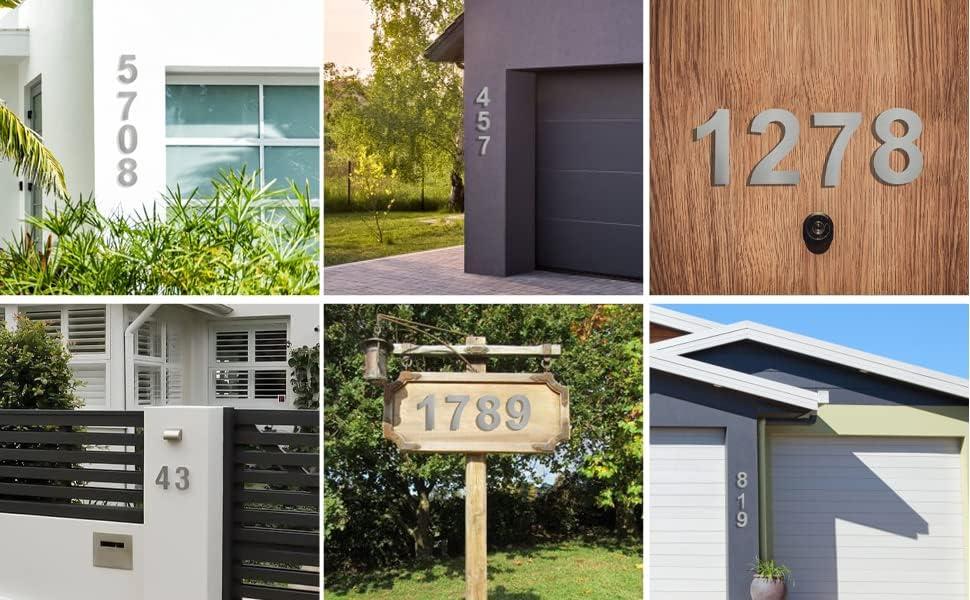 ModernStainlessHardware 6'' H Stainless Steel House Number