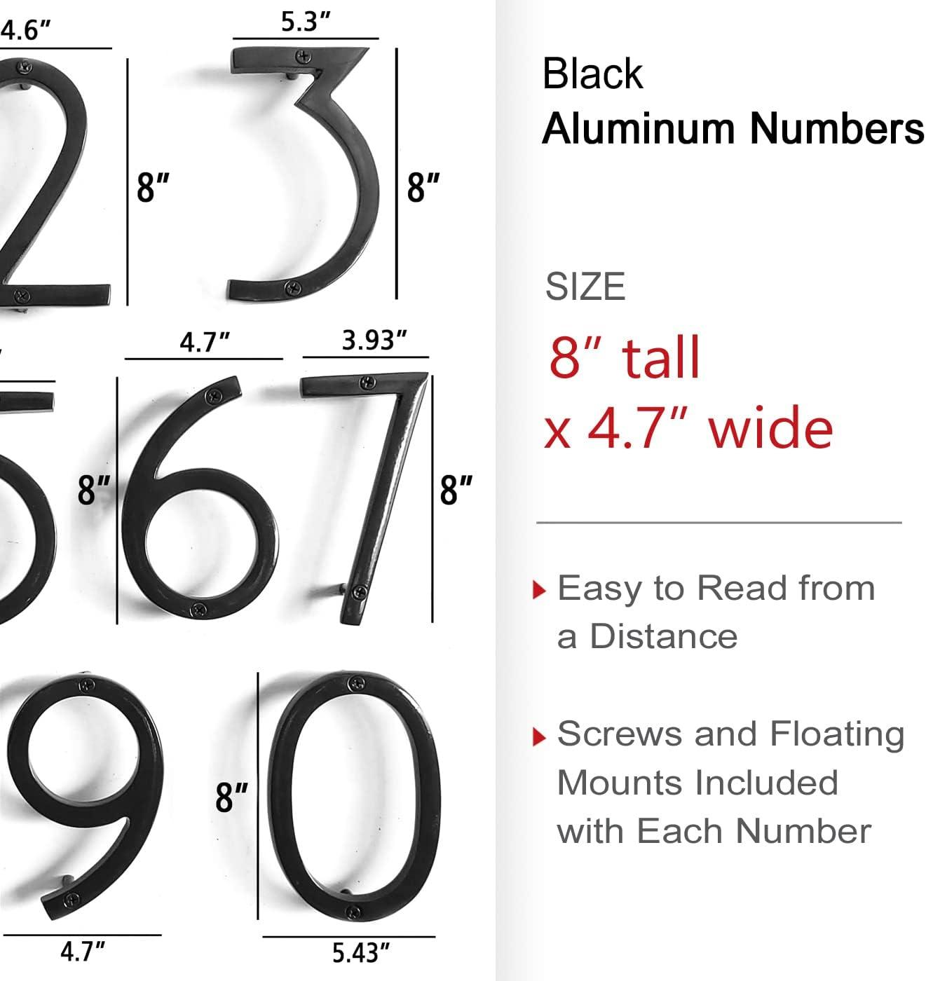 NACH Metal Floating Mount House Number