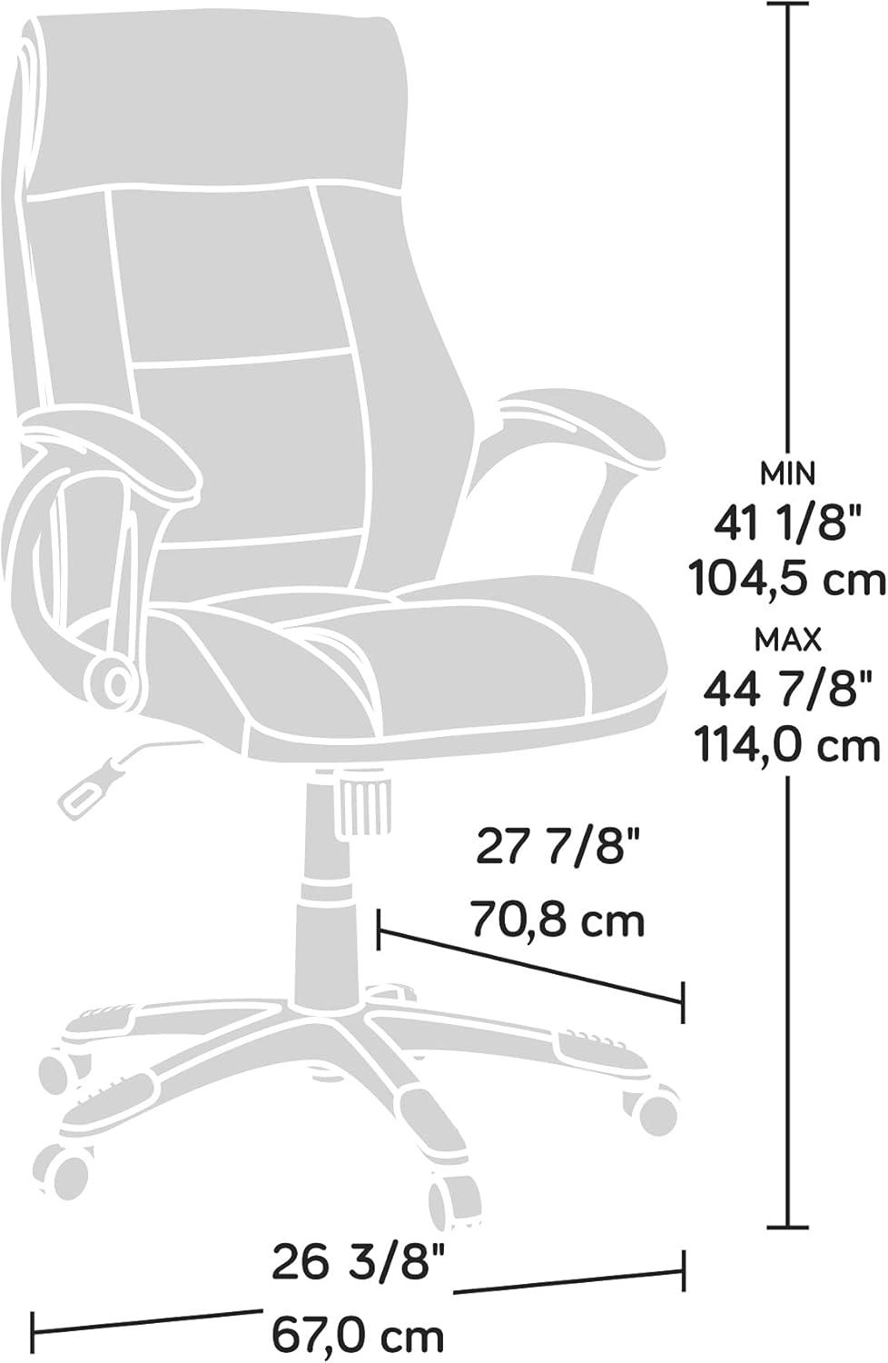 Leather Office Chair with Headrest