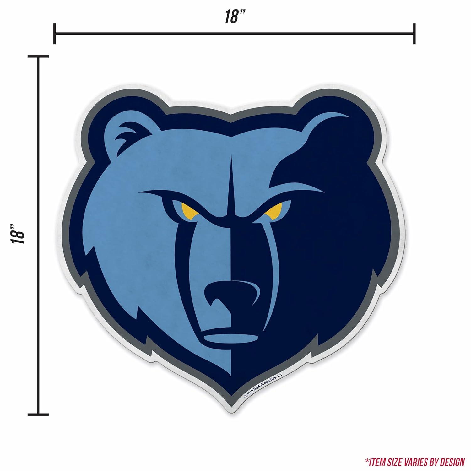 Rico Industries Memphis  Basketball Classic Team Logo Shape Cut Pennant - Home and Living Room Décor - Soft Felt EZ to Hang