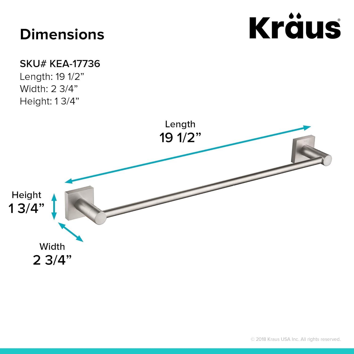 Ventus 18" Wall Mounted Towel Bar
