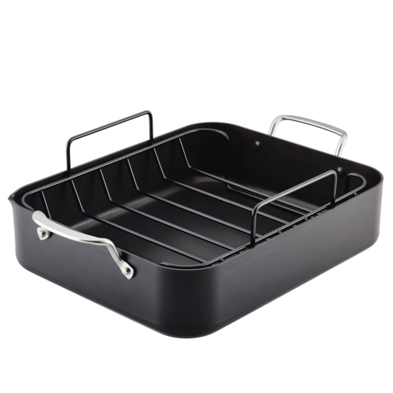KitchenAid Hard-Anodized Aluminum Non-Stick Roasting Pan with Rack