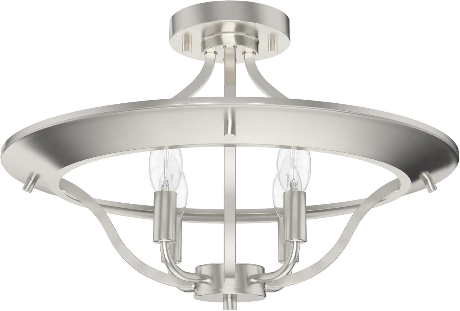 Perch Point 4 Light Semi Flush Mount