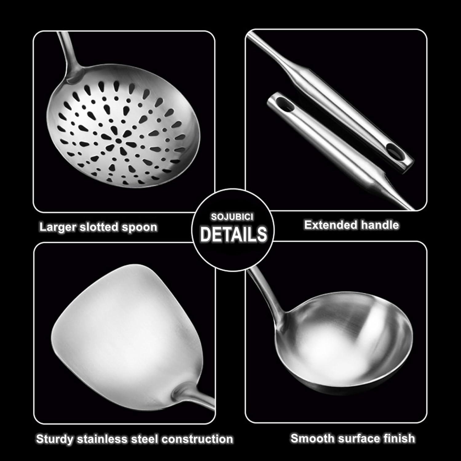 JADOOG JADOOG 6 Piece Stainless Steel Cooking Utensil Set