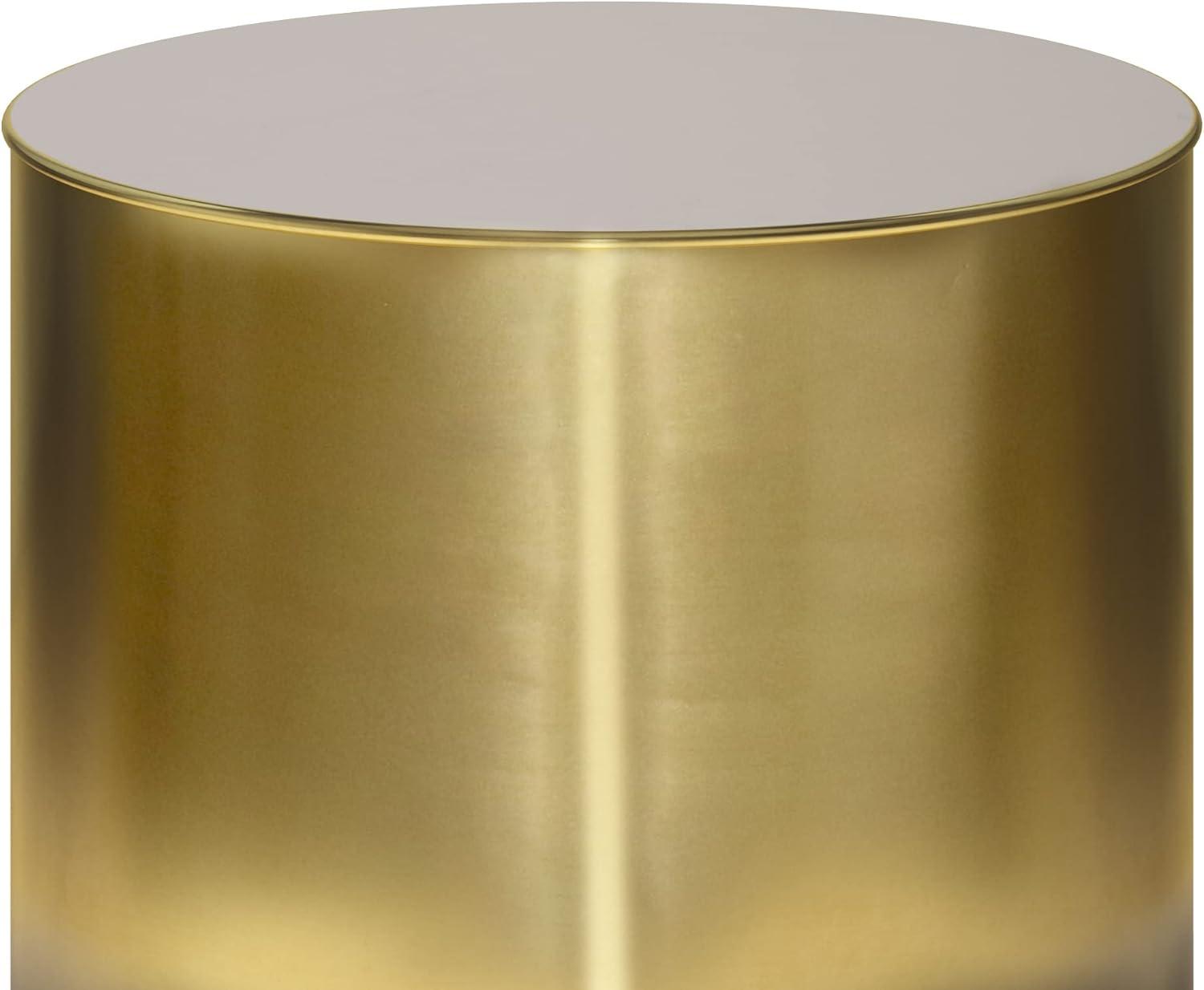 Simpli Home Curtis 16"W Metal Industrial End Table with Cylinder Design and Ombre Finish, Assembled