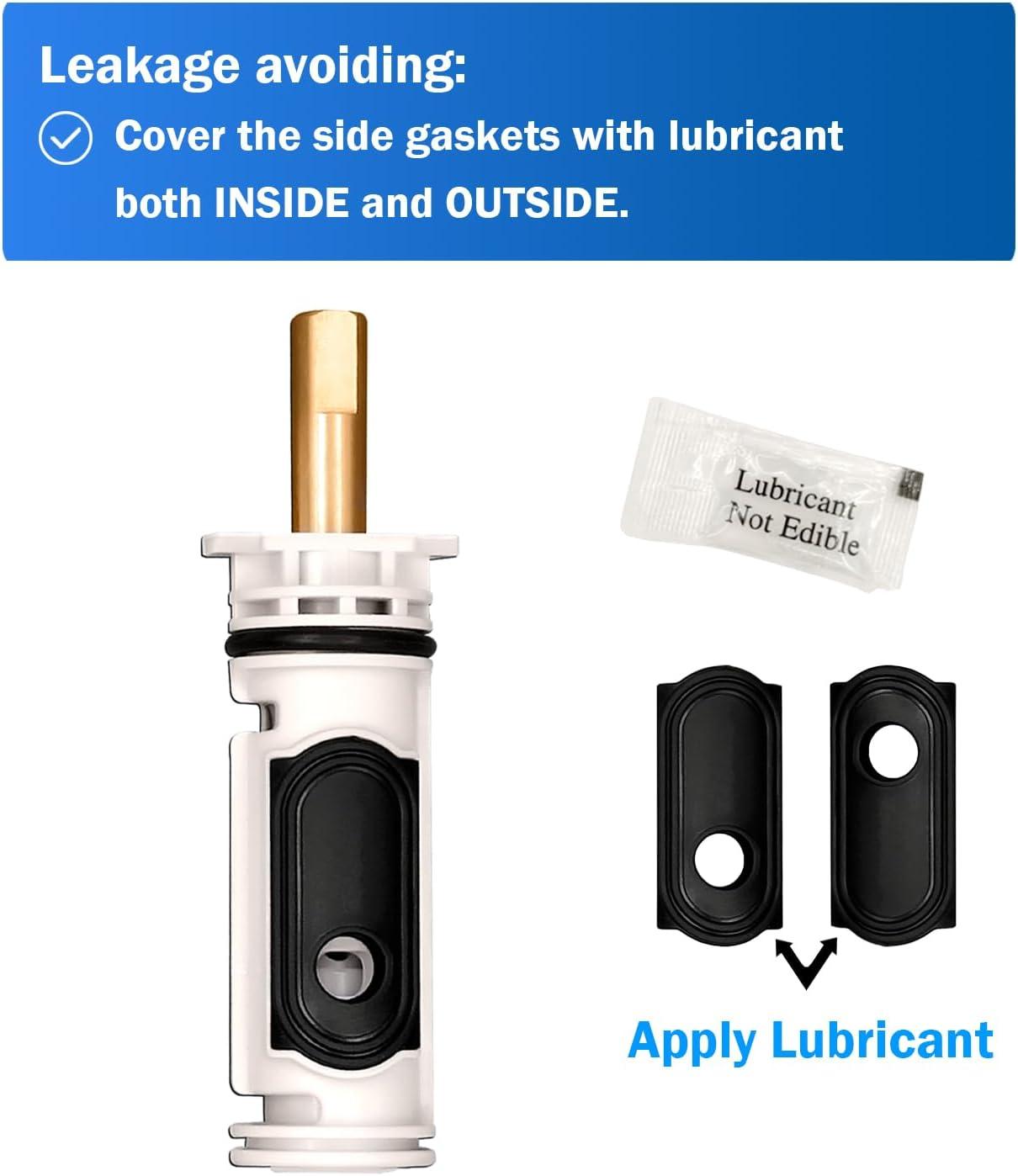 1222 Replacement Cartridge with Moen 104421 Cartridge Puller Removal Tool Retainer Clip Compatible with Moen One-Hanlde Posi Temp 1222B Shower Bathtub Faucet (1222 cartridge +104421 cartridge puller)