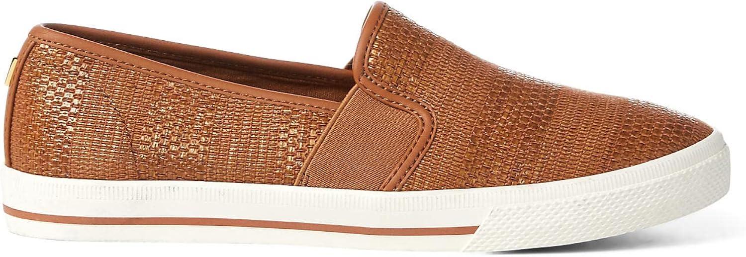 Casual Tan Fashion Sneaker with Cotton-Nylon Blend Upper