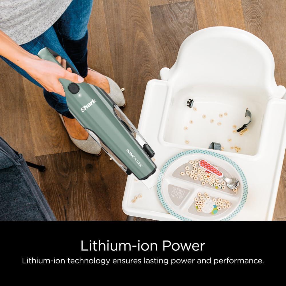Shark CH901 Shark UltraCyclone Pro Cordless Handheld Vacuum, with XL Dust Cup, Green
