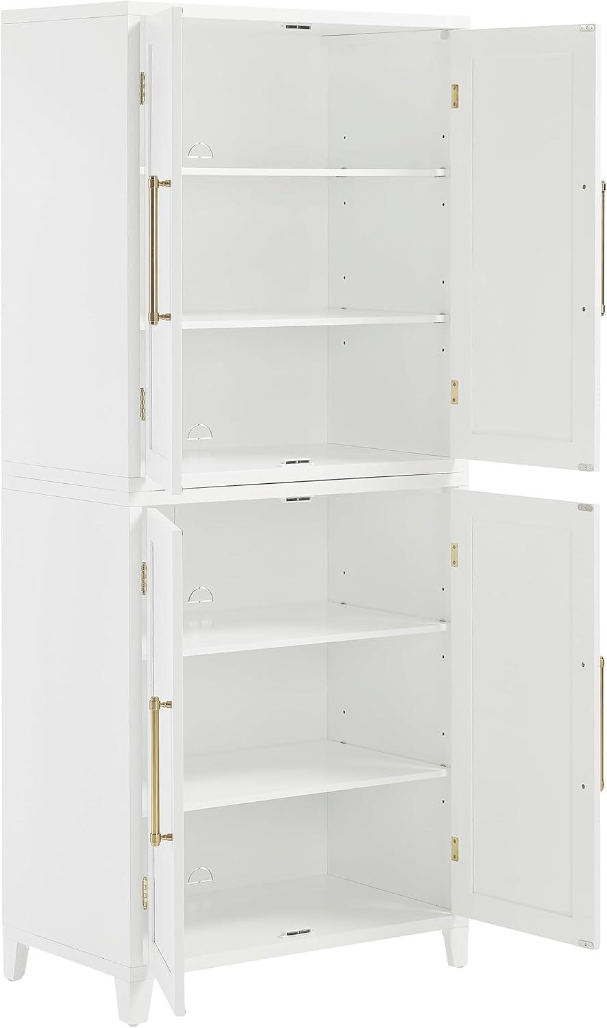 Crosley 70" Roarke Kitchen Pantry Storage Cabinet White