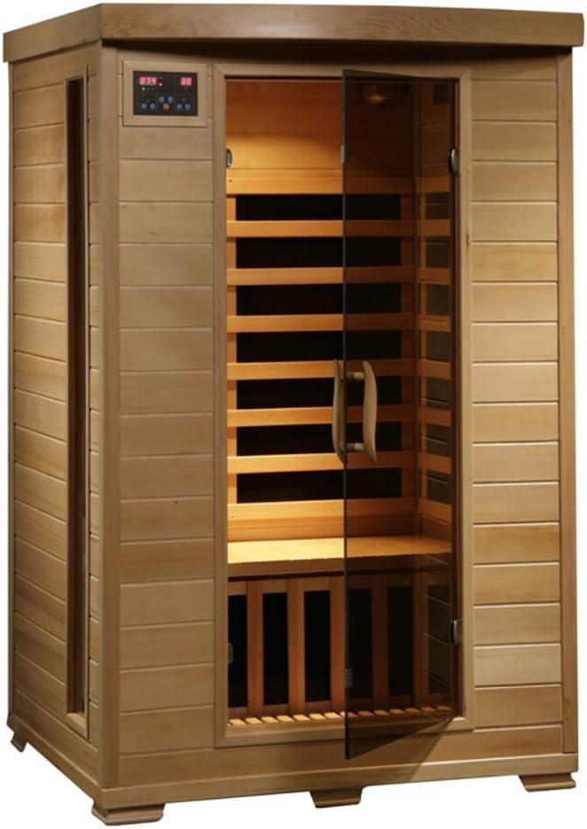 Heatwave 2-Person Hemlock Infrared Sauna with 5 Ceramic Heaters