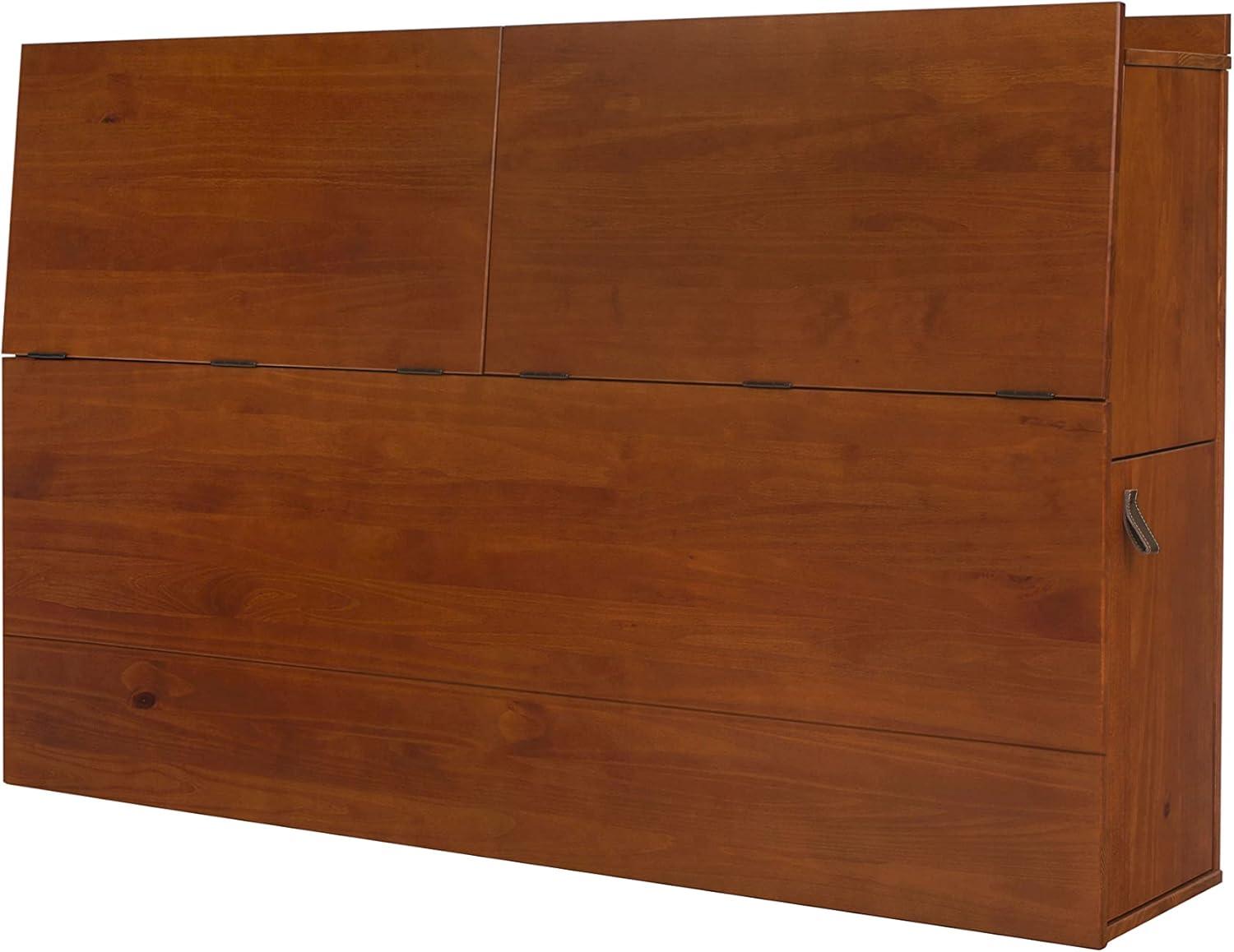 Memomad Cama Bali - Plataforma de Almacenamiento King Marco de Cama de Madera Resistente con Cajones y Más - Madera de Pino Macizo - sin Ruido - No Necesita Somier - Listones de Madera Incluidos (Cama Tamaño King, Madera Marrón Roble)