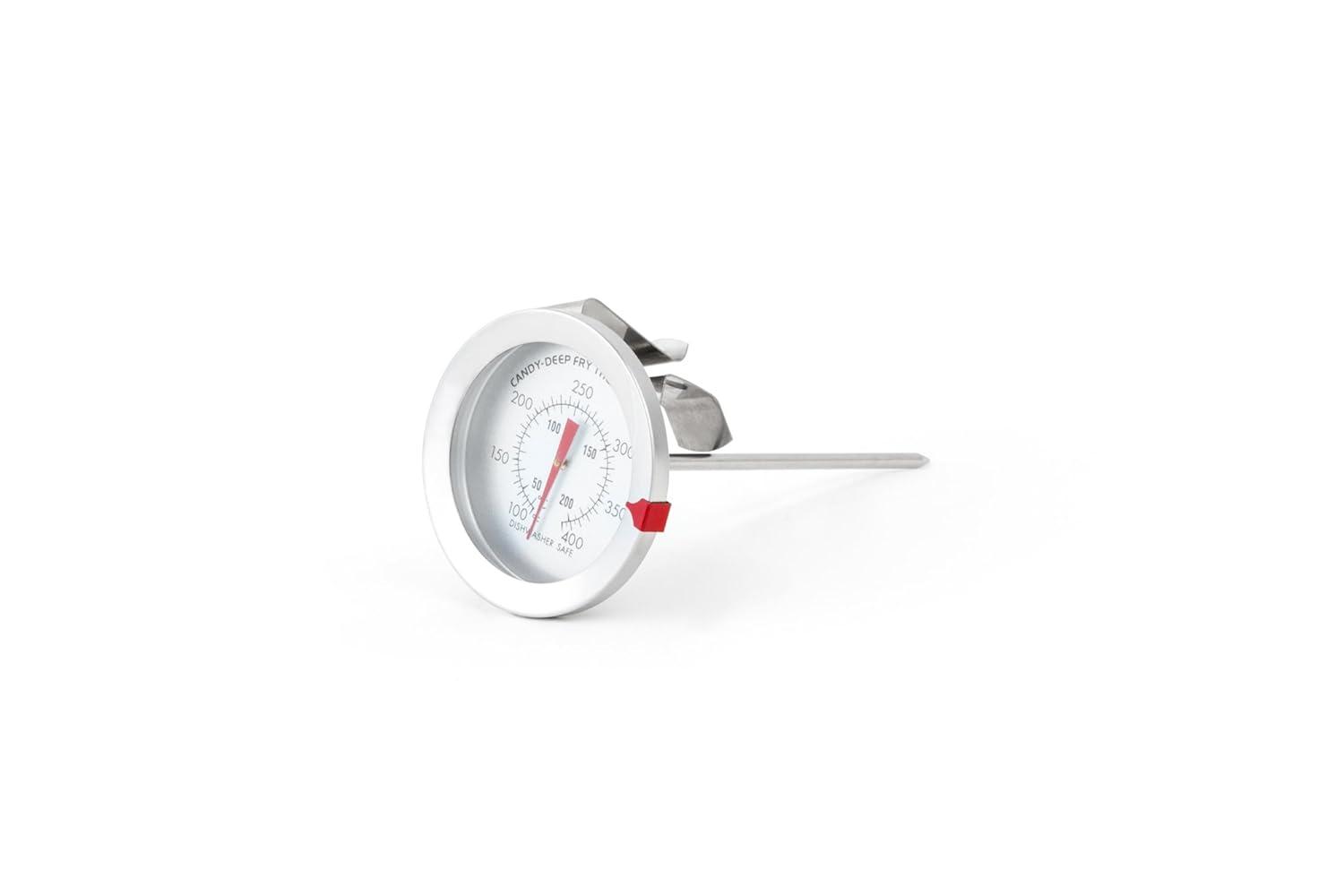 Stainless Steel Analog Candy and Deep Fry Thermometer, 2.75 x 5.75 inches