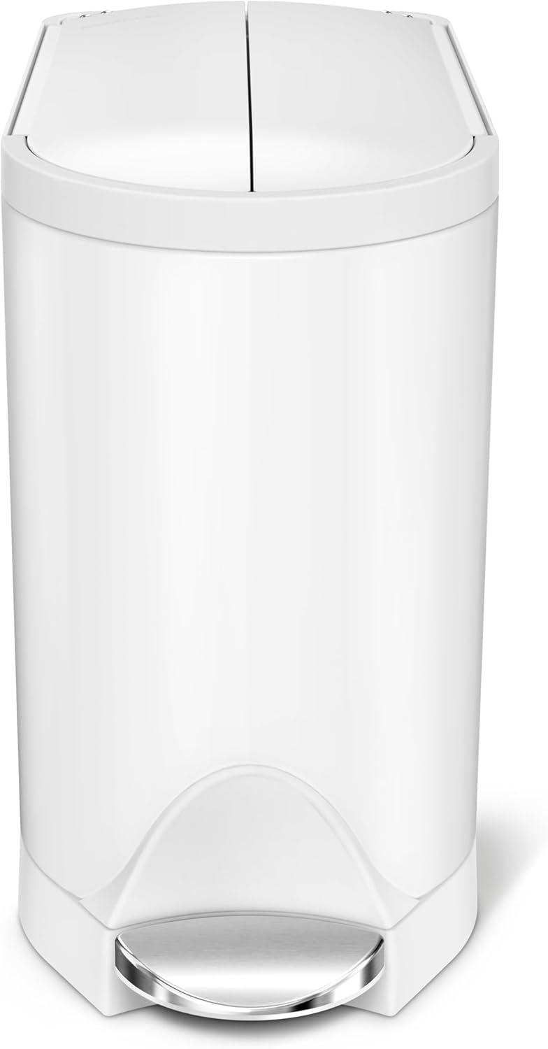 simplehuman 10L Butterfly Steel Step Trash Can