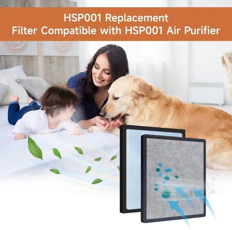 2pcs HSP001 Air Purifier HEPA Filter for HSP001 Smart Purifiers H13 True HEPA Filters Replacements