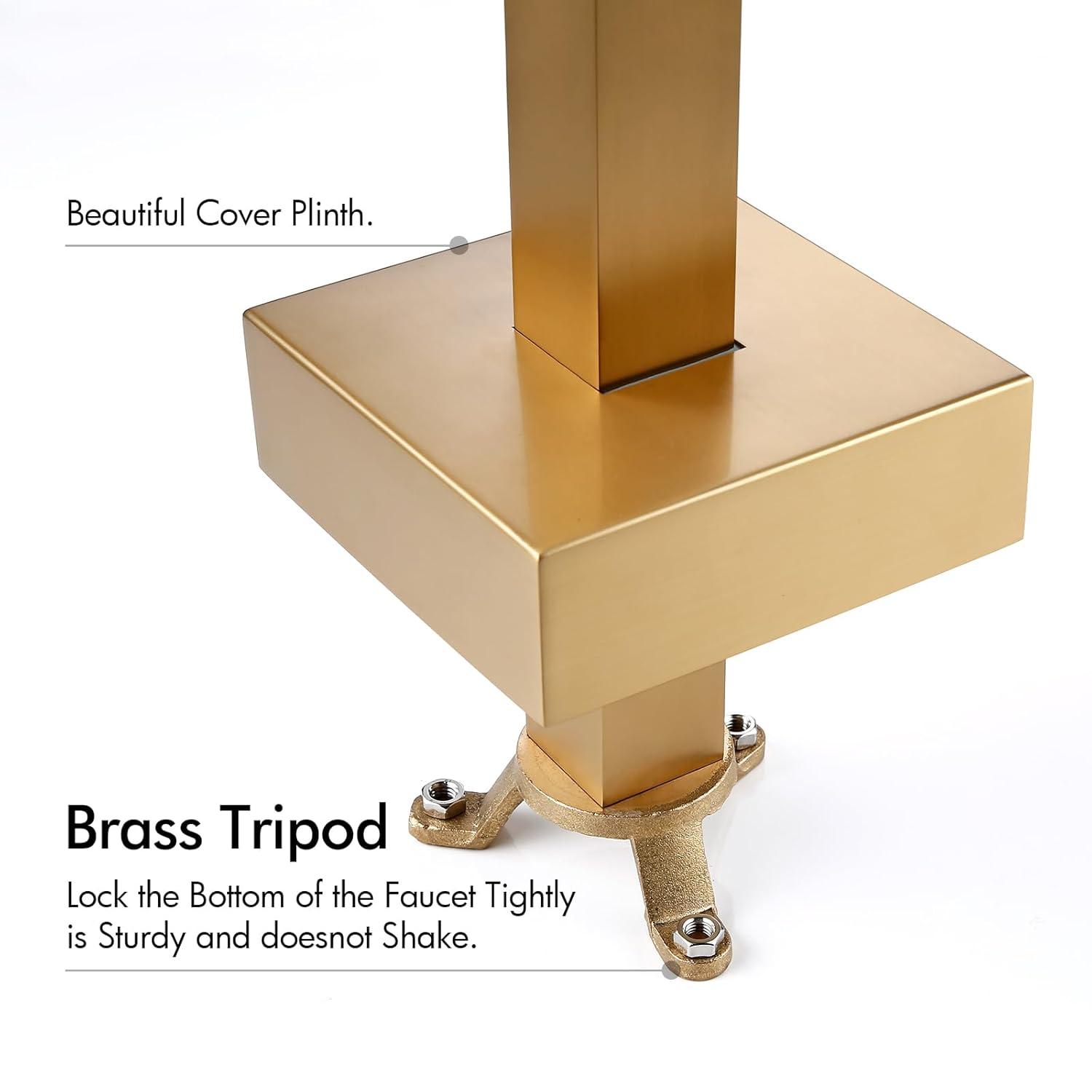 1 Handle Floor Freestanding Tub Filler with Diverter