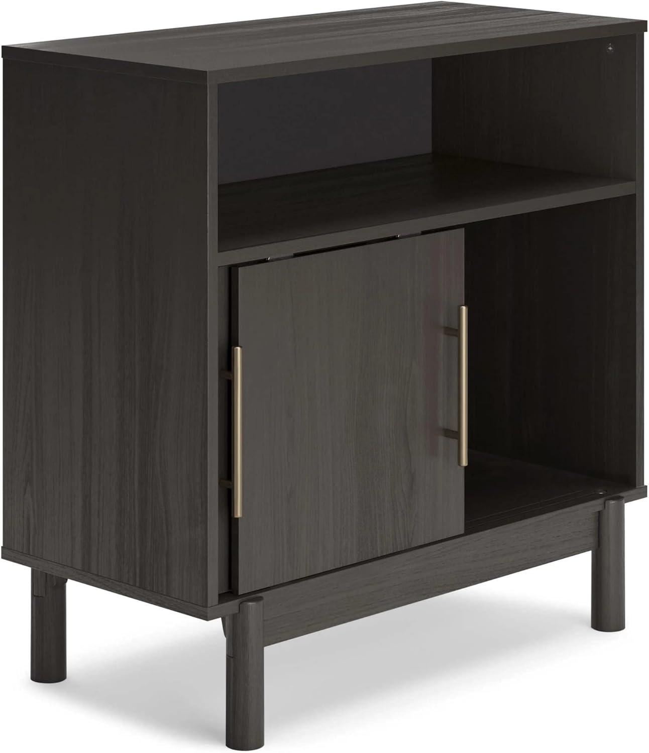 Signature Design by Ashley Contemporary Brymont Accent Cabinet  Dark Gray