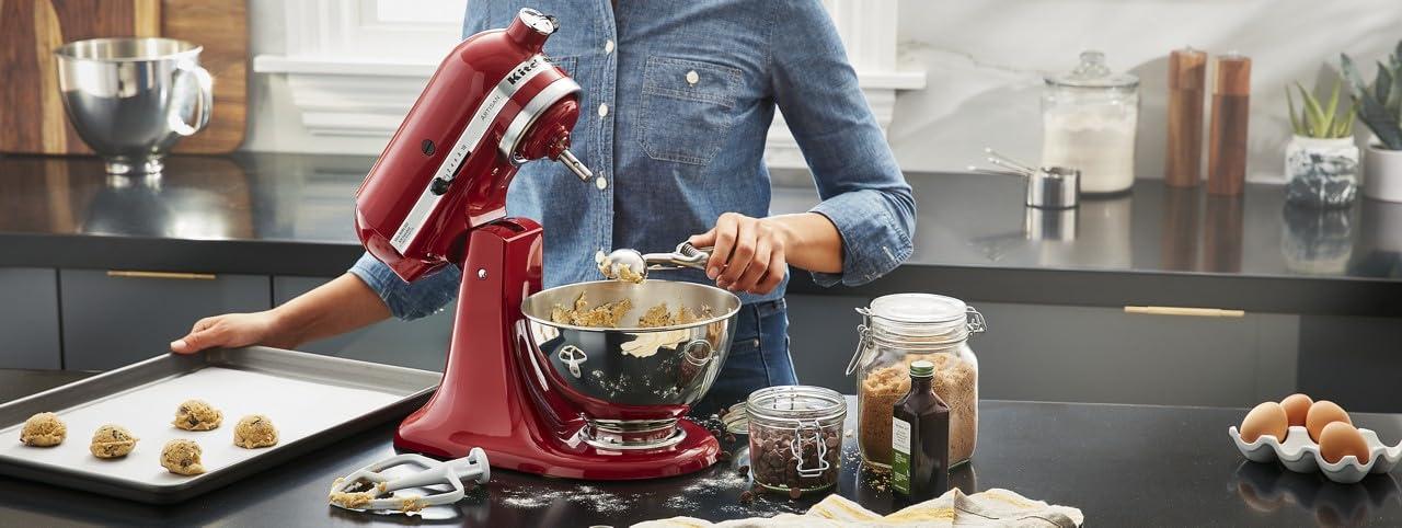 Compact Stainless Steel Mixing Bowl with Whisk Attachment