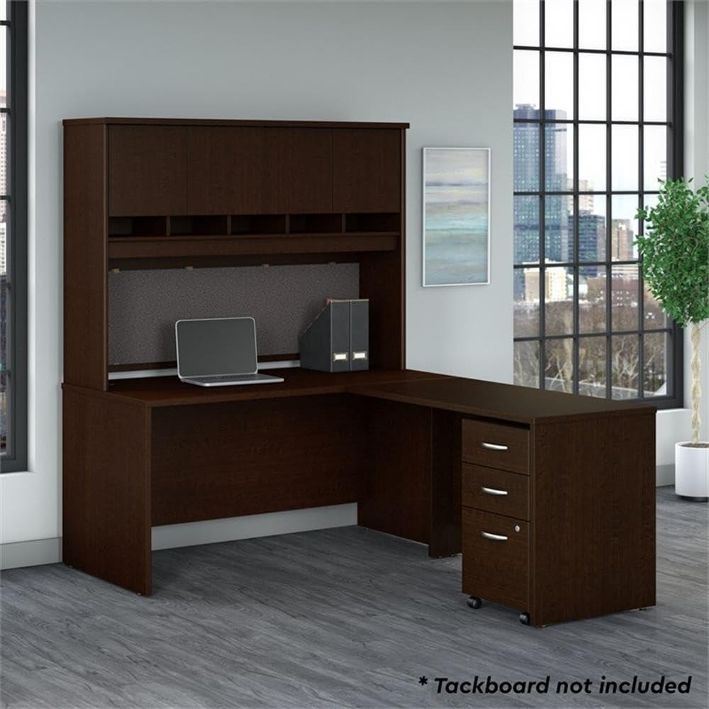 Series C 60W L Shaped Executive Desk with Hutch
