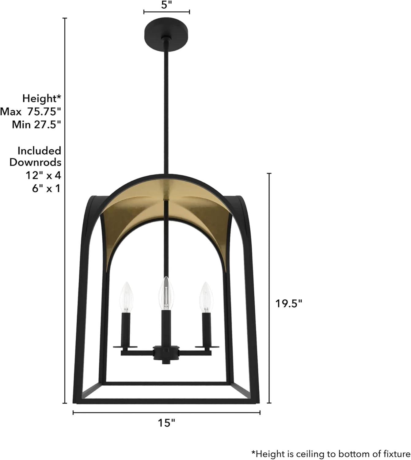 Dukestown 4 - Light Lantern Square Chandelier