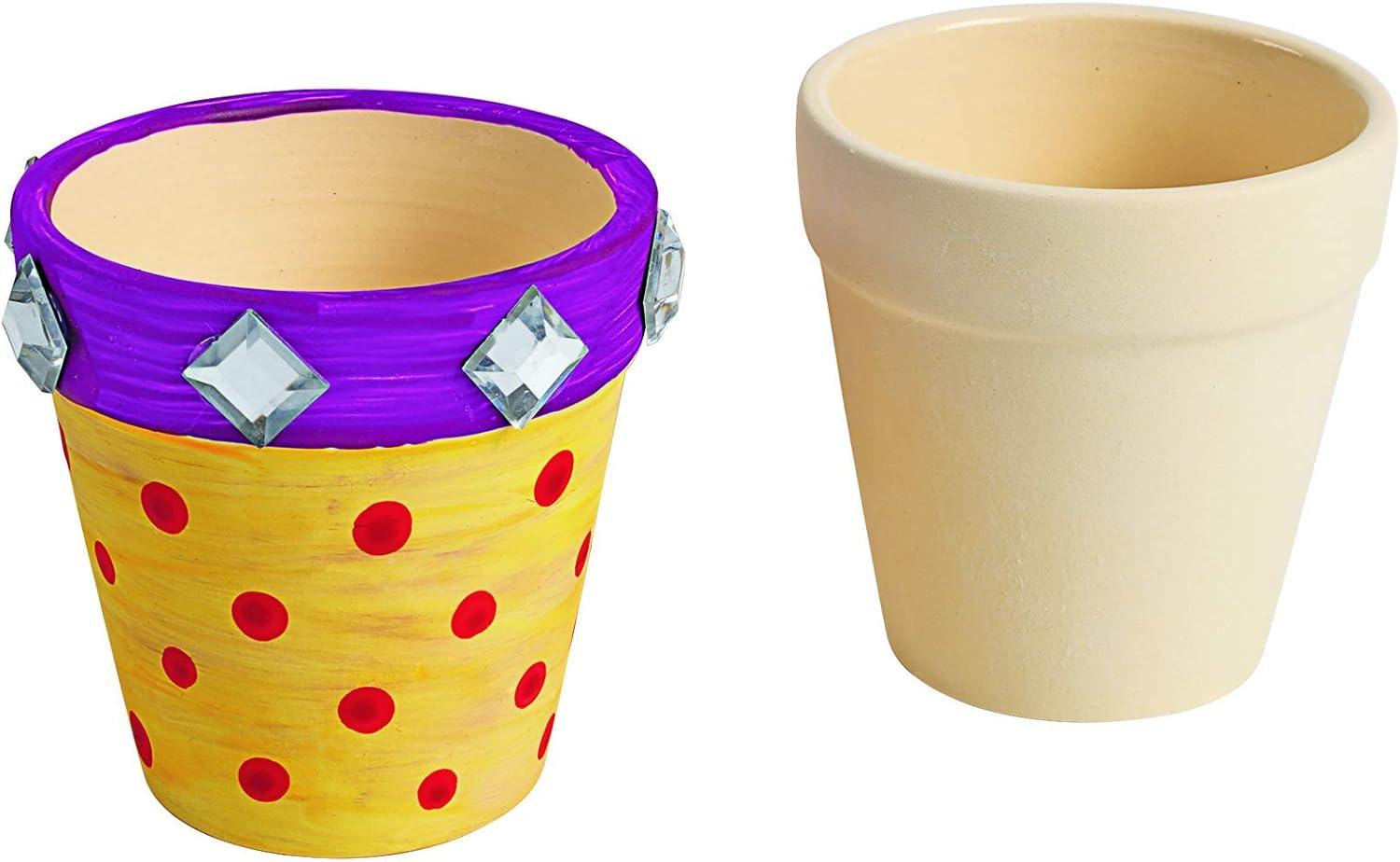 Colorations Ceramic Flower Pots - Set of 12