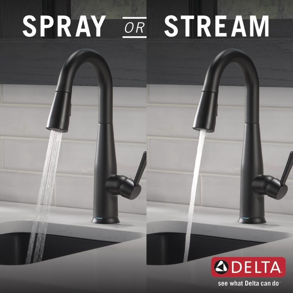 Essa Pull Down Sprayer Bar Faucet, Single Handle Prep Sink Faucet