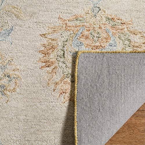 Blossom BLM560 Hand Tufted Area Rug - Beige/Sage - 8'x10' - Safavieh.