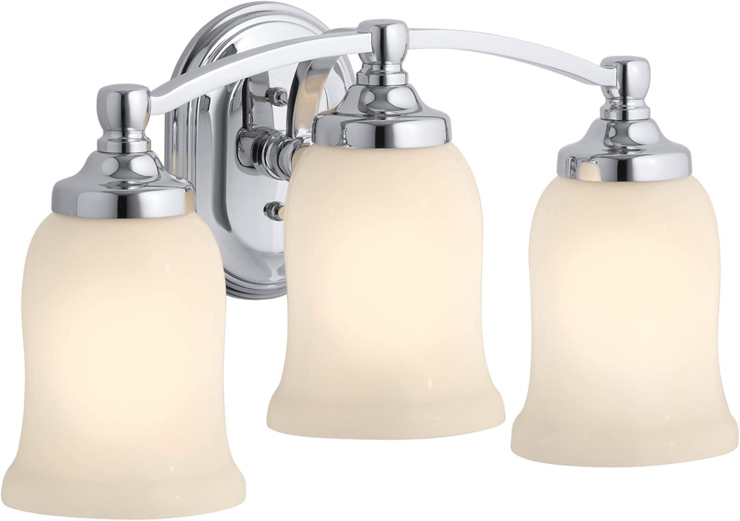 Bancroft Elegance Polished Chrome 3-Light Vanity Sconce