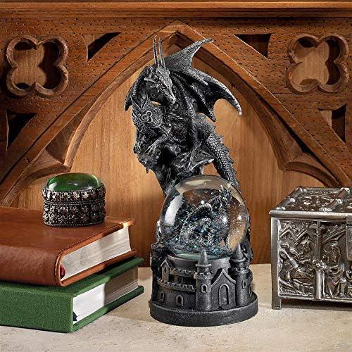 Design Toscano The Dragons of Castle Malahide Gothic Water Globe