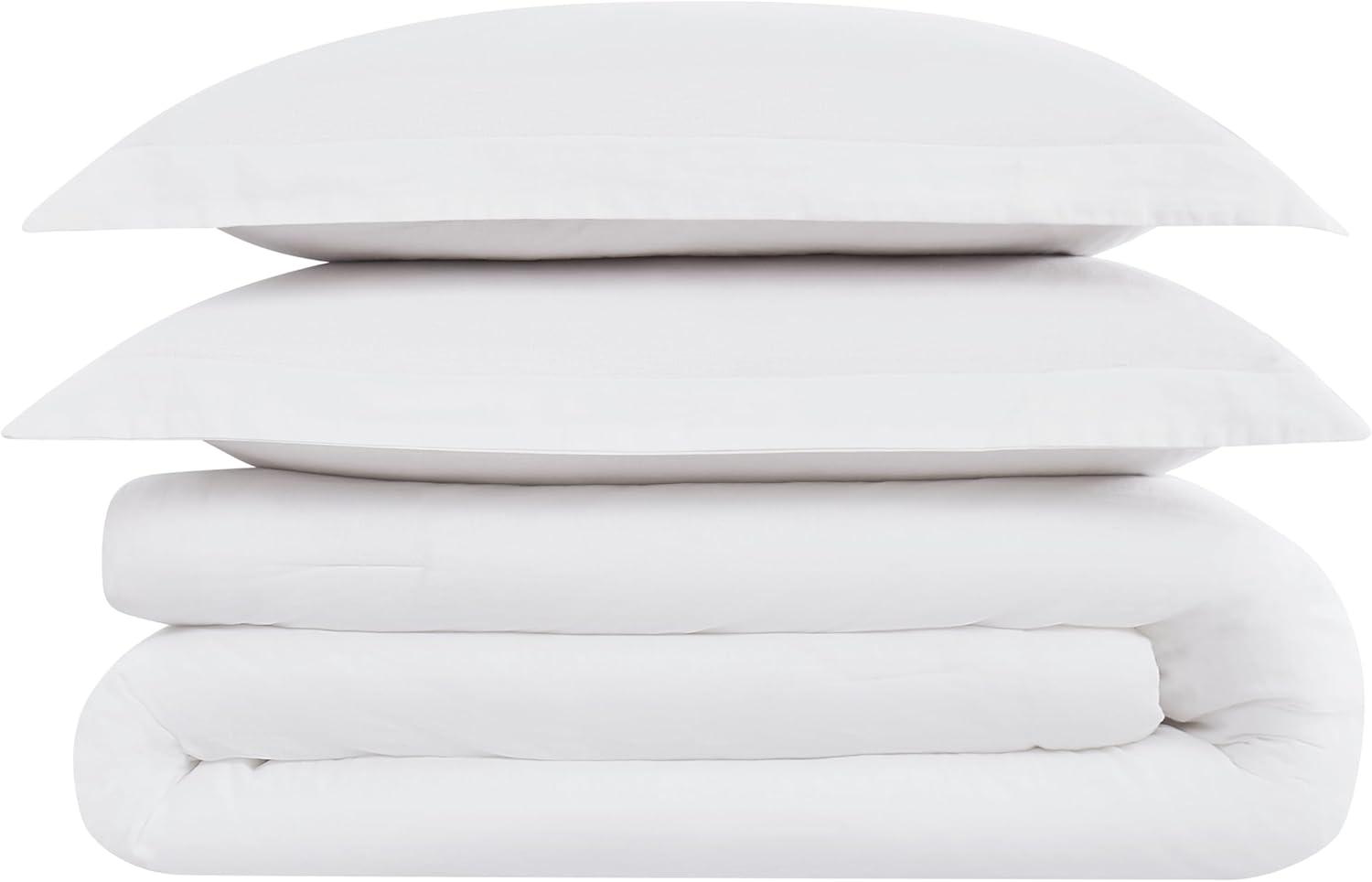 Brooklyn Loom 3pc Full/Queen Flax Linen Comforter Set White