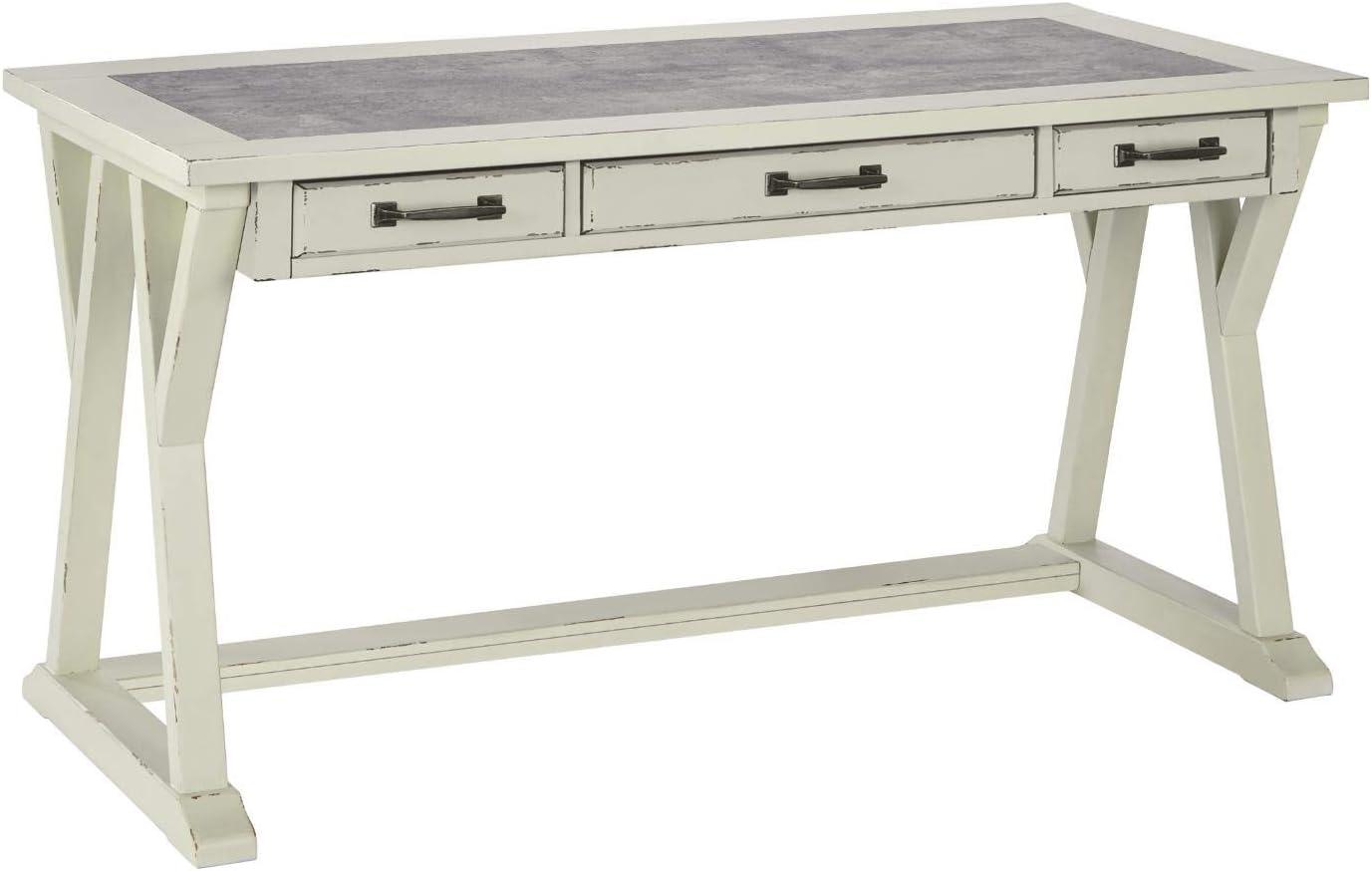 Signature Design by Ashley Casual Jonileene 60" Home Office Desk  White/Gray