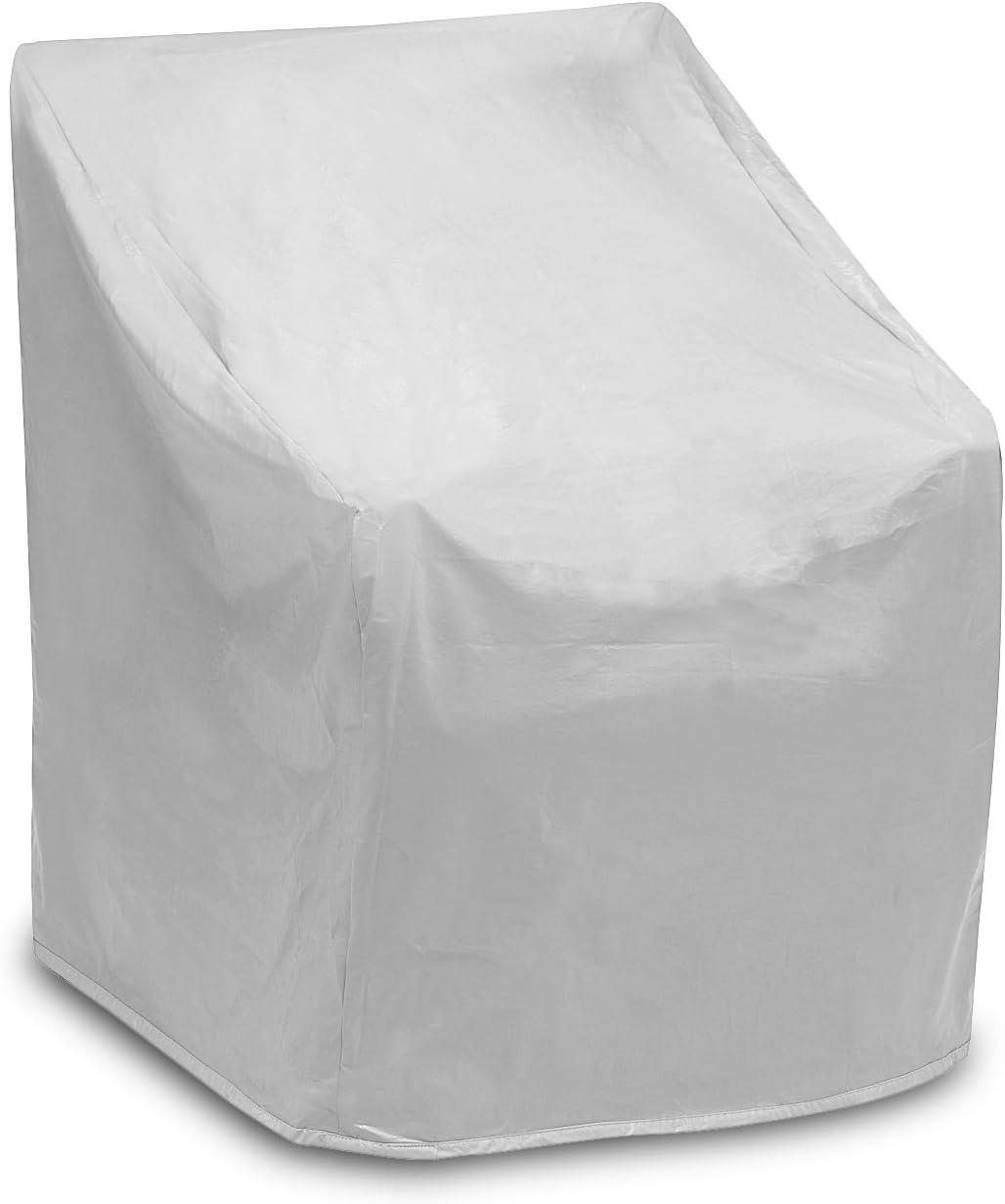 Contemporary Weatherproof Patio Chair Cover, 35"x29", Grey