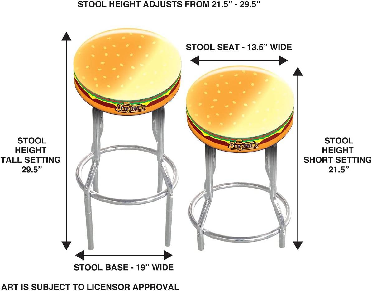 Arcade1up Rampage Adjustable Height Bar and Arcade Stool | Wayfair