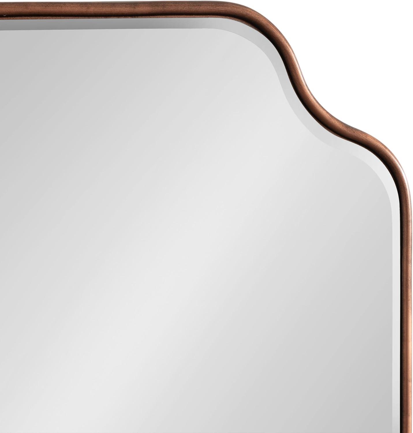 Kate & Laurel All Things Decor 24"x36" Plumley Framed Wall Mirror Bronze
