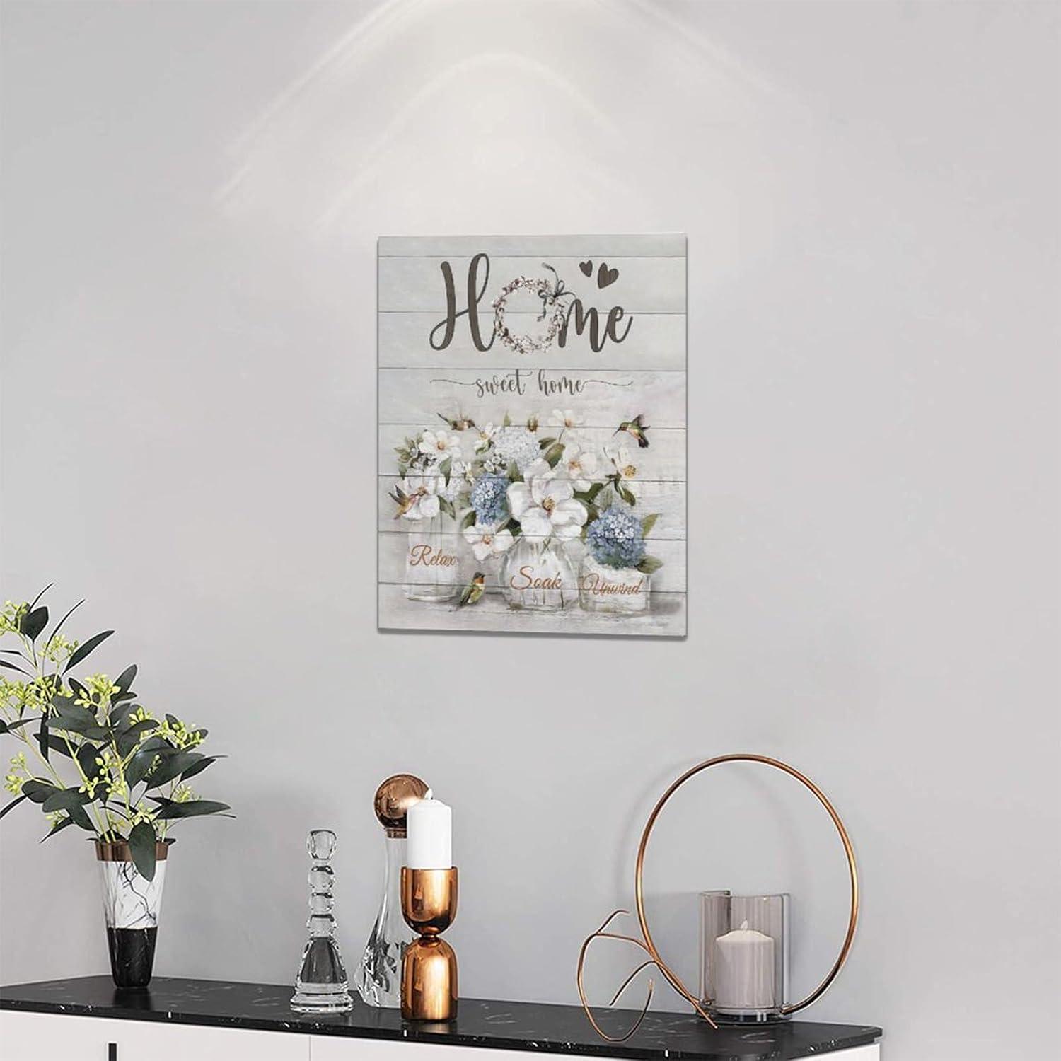 The Ten Commandments Decor Wall Art 10 Commandments Bible Verse Christian Religion Scripture Pictures Wall Decor Canvas Painting Prints Artwork Framed for Church Bedroom Bathroom Kitchen 12"x16"