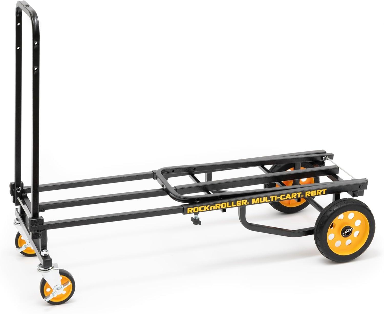 Odyssey OR6RT RockNRoller Mini Heavy Duty Equipment Multi Cart, Black