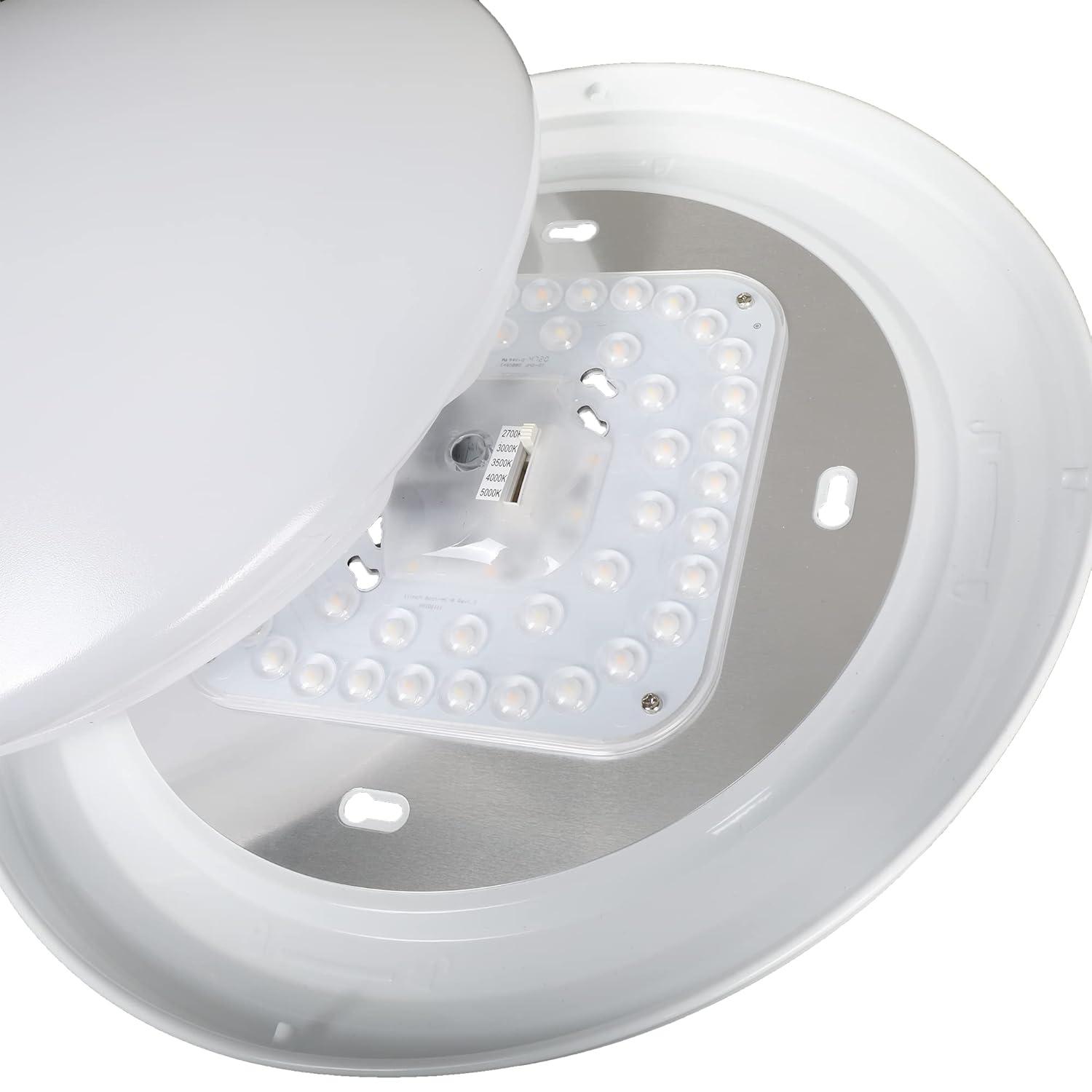 Designers Fountain DF LED Flushmount 1 -Light 14-in White Integrated LED Flush Mount Light