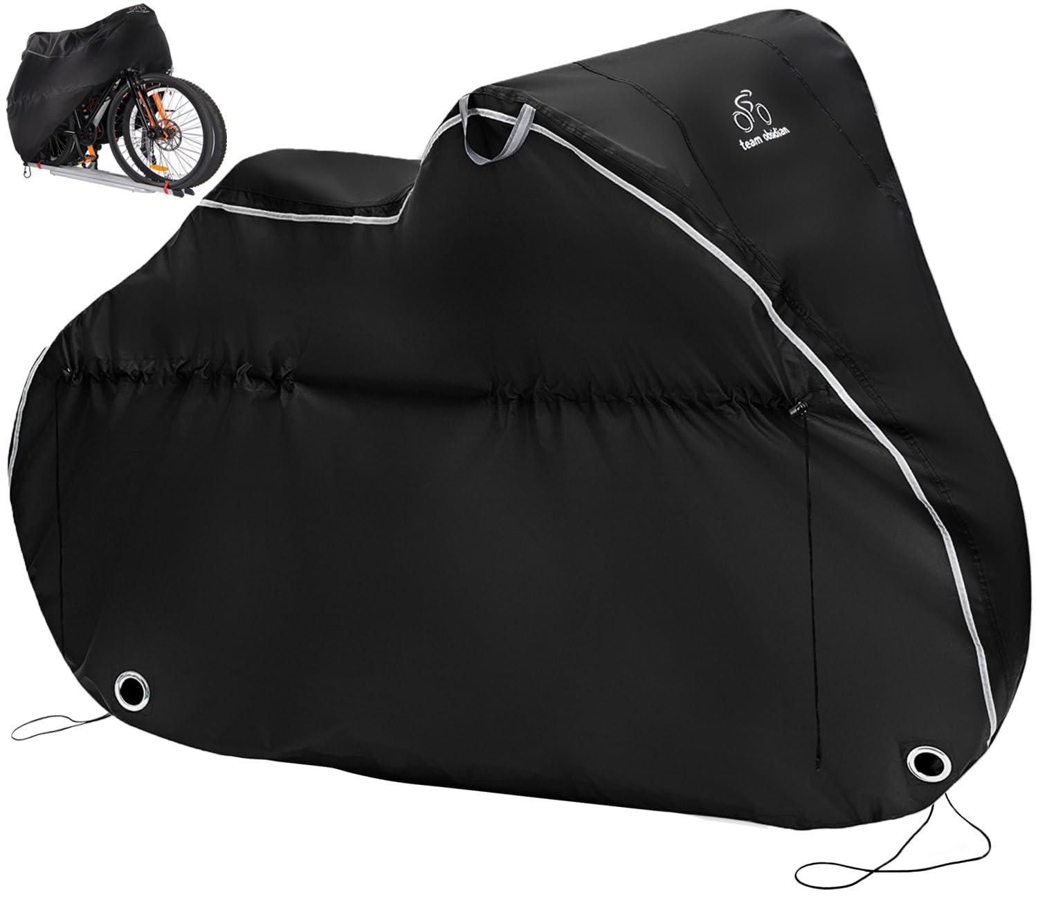 TeamObsidian Bike Cover for Waterproof Outdoor Storage 600D Ripstop Bicycle Covers for Transport XL