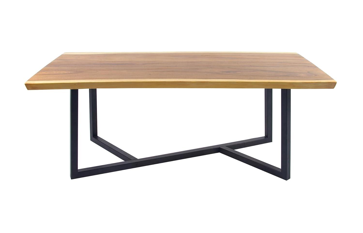 Contemporary Wood Dining Table Brown - Olivia & May: Sleek Design, Seats 6, Non-Extendable