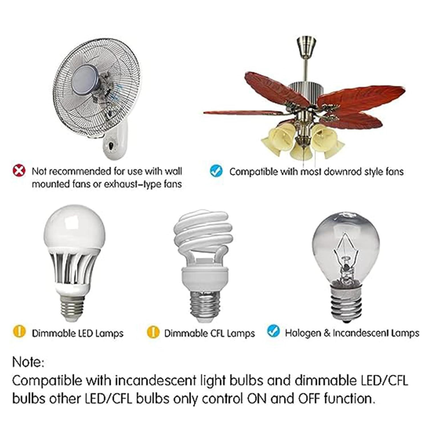 Hampton Bay UC7078T Replacement for Ceiling Fan Remote UC7078T with Up Down Light, L3H2010FANHD Fan-HD Fan-HD6 (Remote Only)