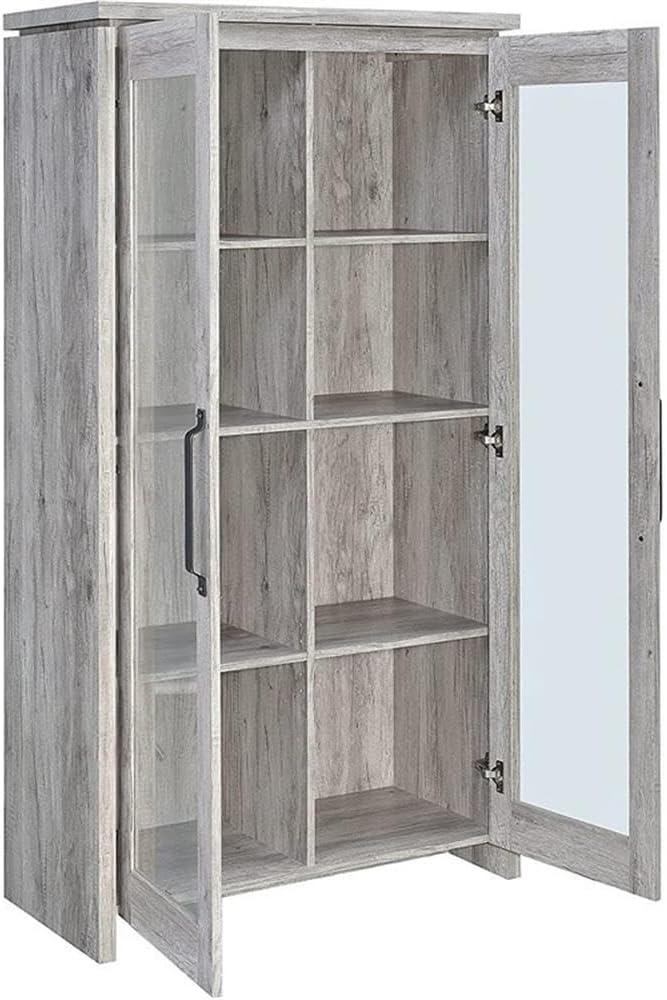 Coaster Alejo 2-door Tall Wood Accent Cabinet Gray Driftwood