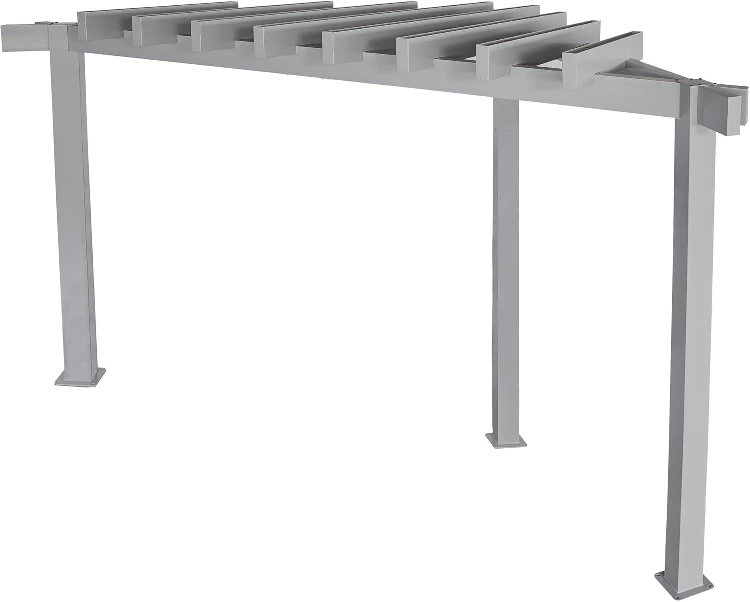 Sojag Sojag Lima Grey 10 x 10 ft. Rustproof Aluminum Frame Pergola