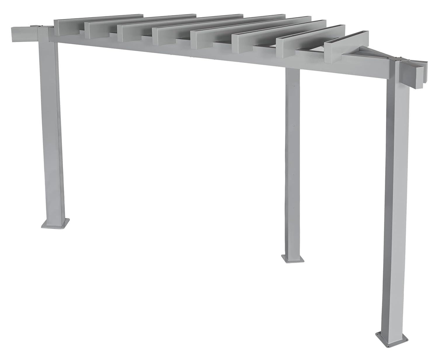 Sojag Sojag Lima Grey 10 x 10 ft. Rustproof Aluminum Frame Pergola