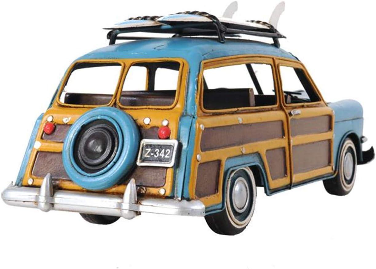 1949 Green Ford Wagon Car W/Two Surfboards