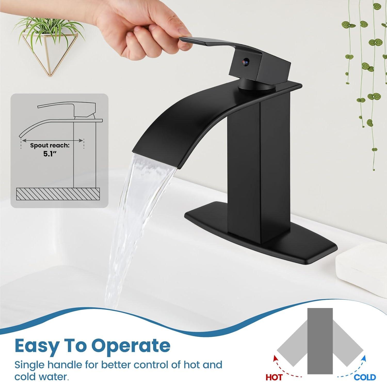 Single-Hole Single-handle Bathroom Faucet