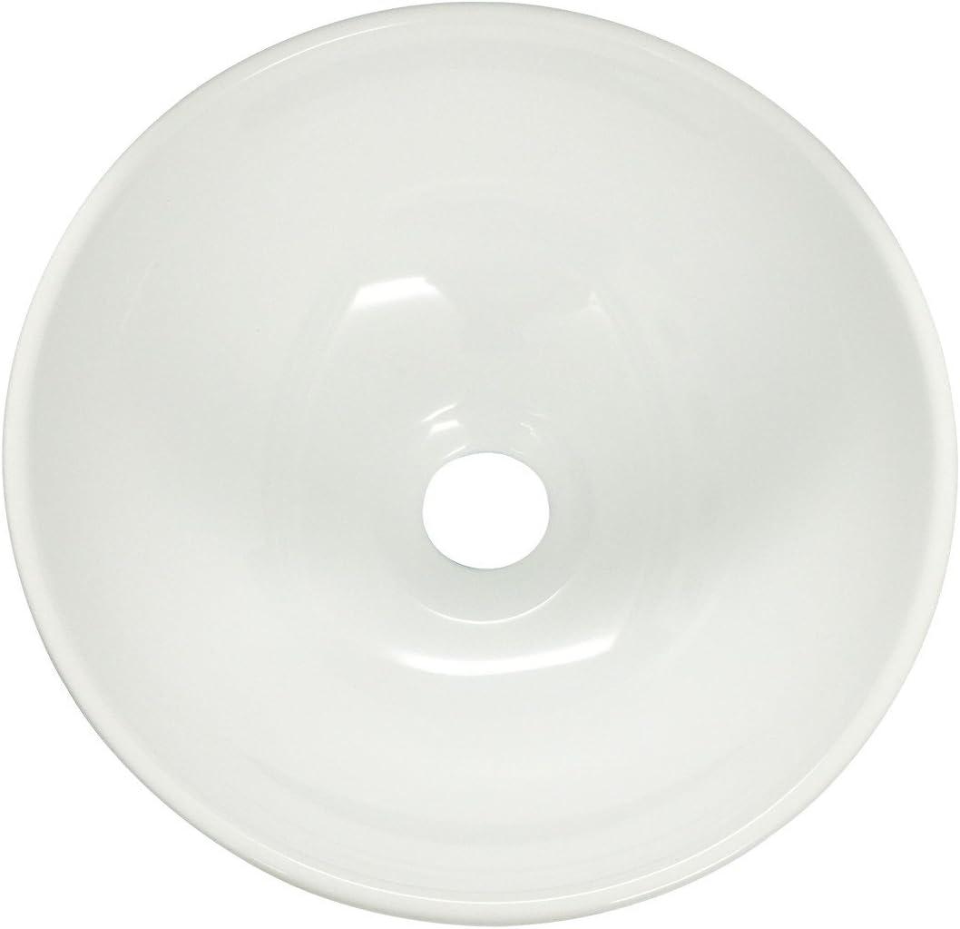 White Round Above Counter Bathroom Sink Ceramic Vanity Vessel Sink