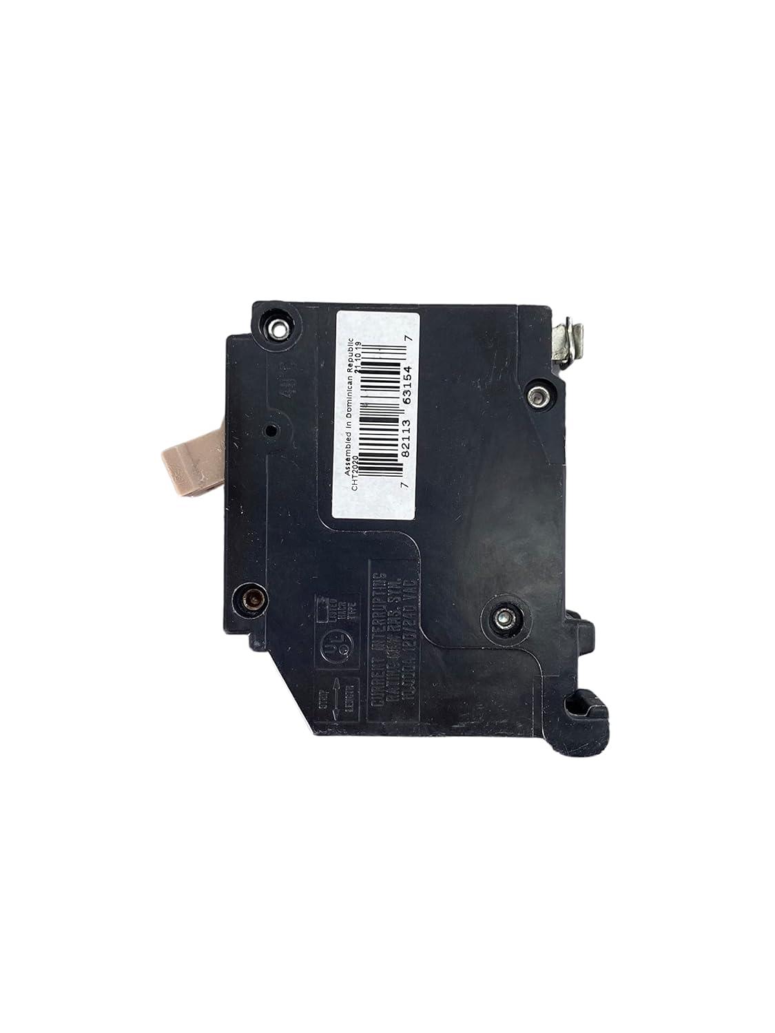 Eaton CHT2020 Cutler-Hammer Tandem Single Pole Circuit Breaker, 3/4", 20 Amp