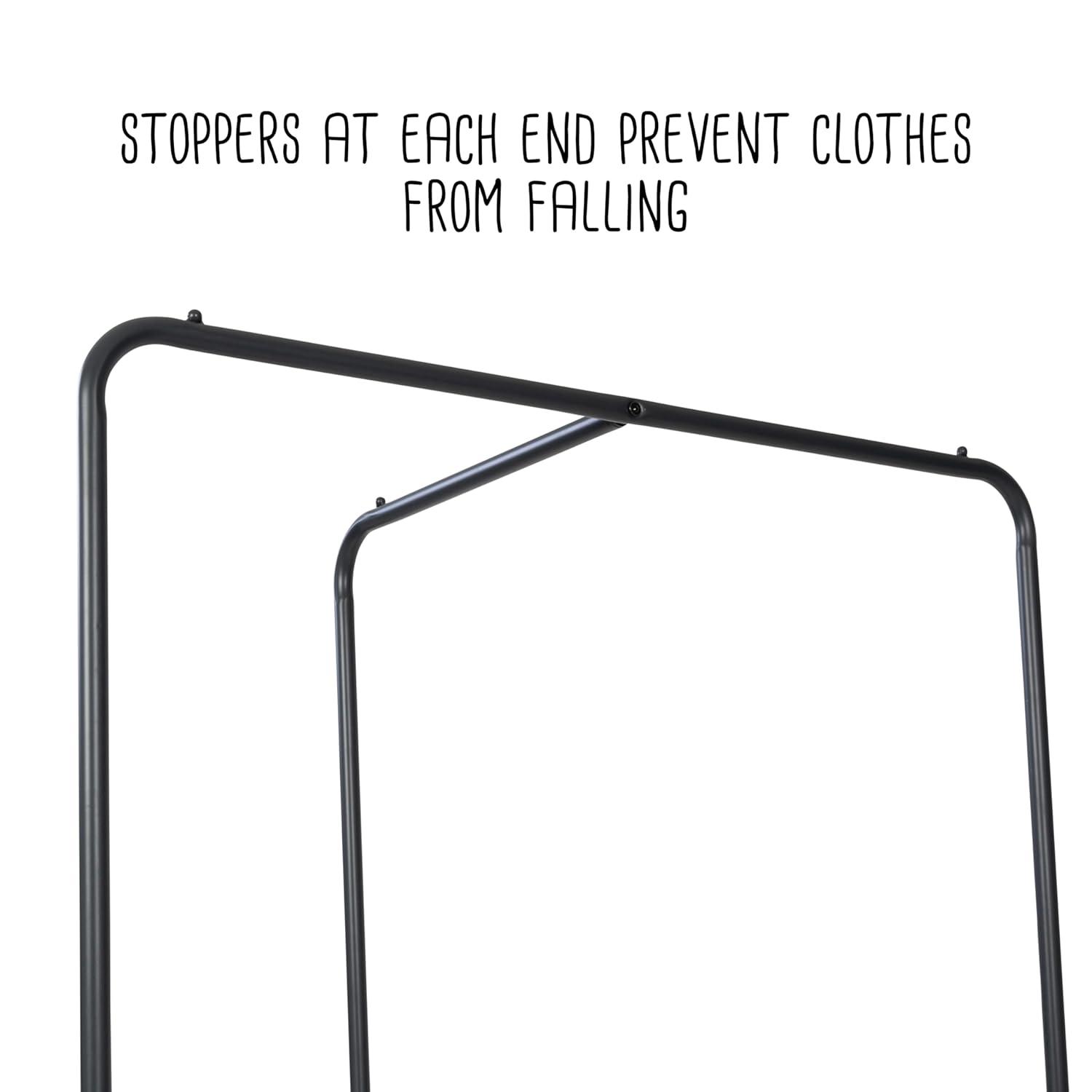 Rebrilliant Mailie 24'' Metal Clothing Rack