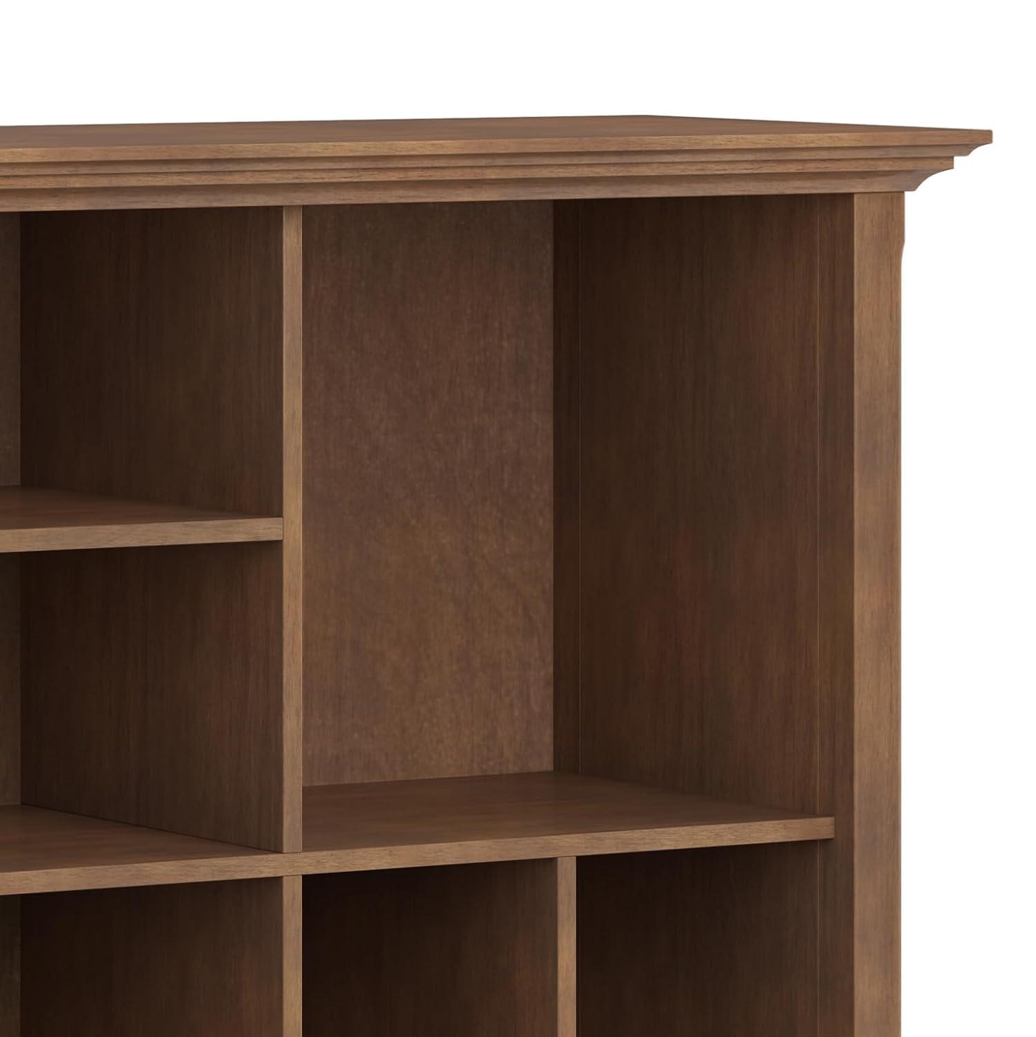 Simpli Home Multi Cube Bookcase And Storage Unit In Rustic Natural Aged Brown