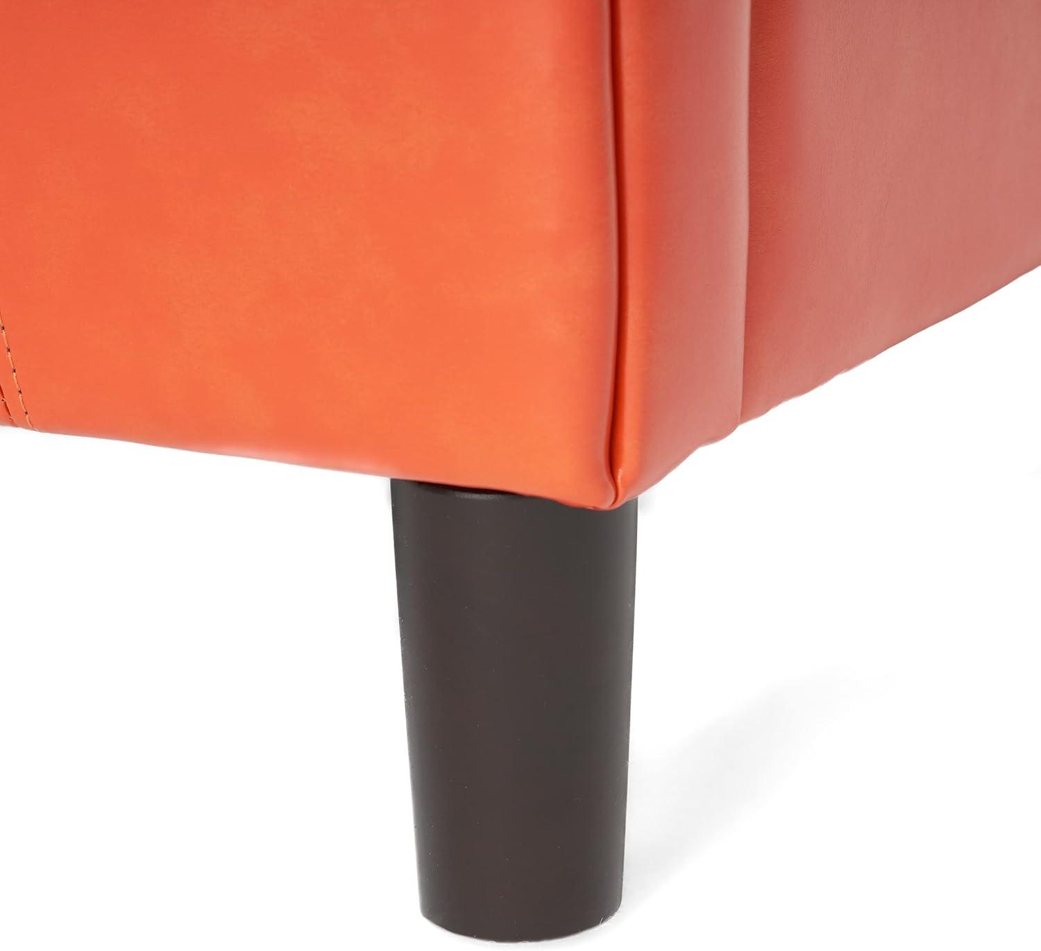 Napoli Club Chair Orange - Christopher Knight Home